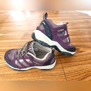 LL Bean Tex Dri-Lex Hiking Trail Shoe Waterproof Purple Great Condition 7W